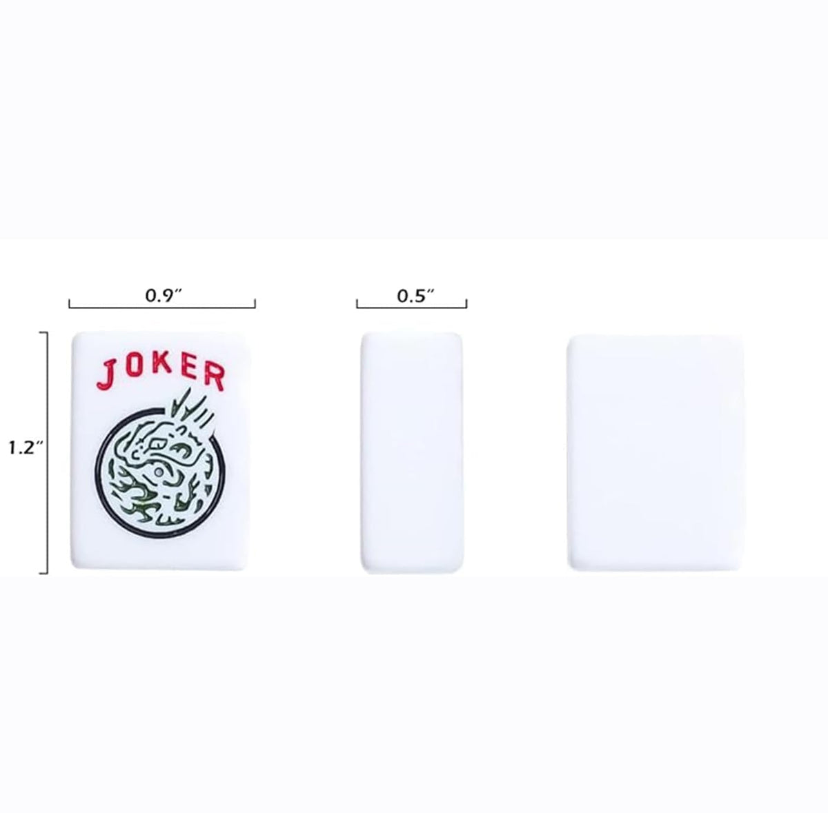 American Mahjong Game Set, 166 White Tiles, 4 Color Rack/Pushers, Black Carrying Bag Q206603
