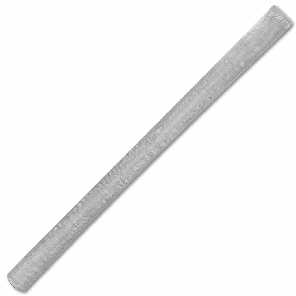 Aluminum Mesh Screen 39.4x196.9 Inch Silver M105974