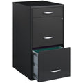 3 Drawer Charcoal Metal Filing Cabinet L2129