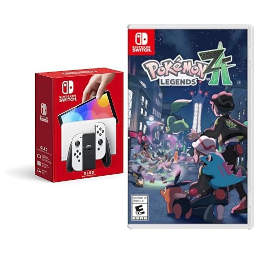 Nintendo Switch OLED Model with White Joy-Con and Game Bundle A515
