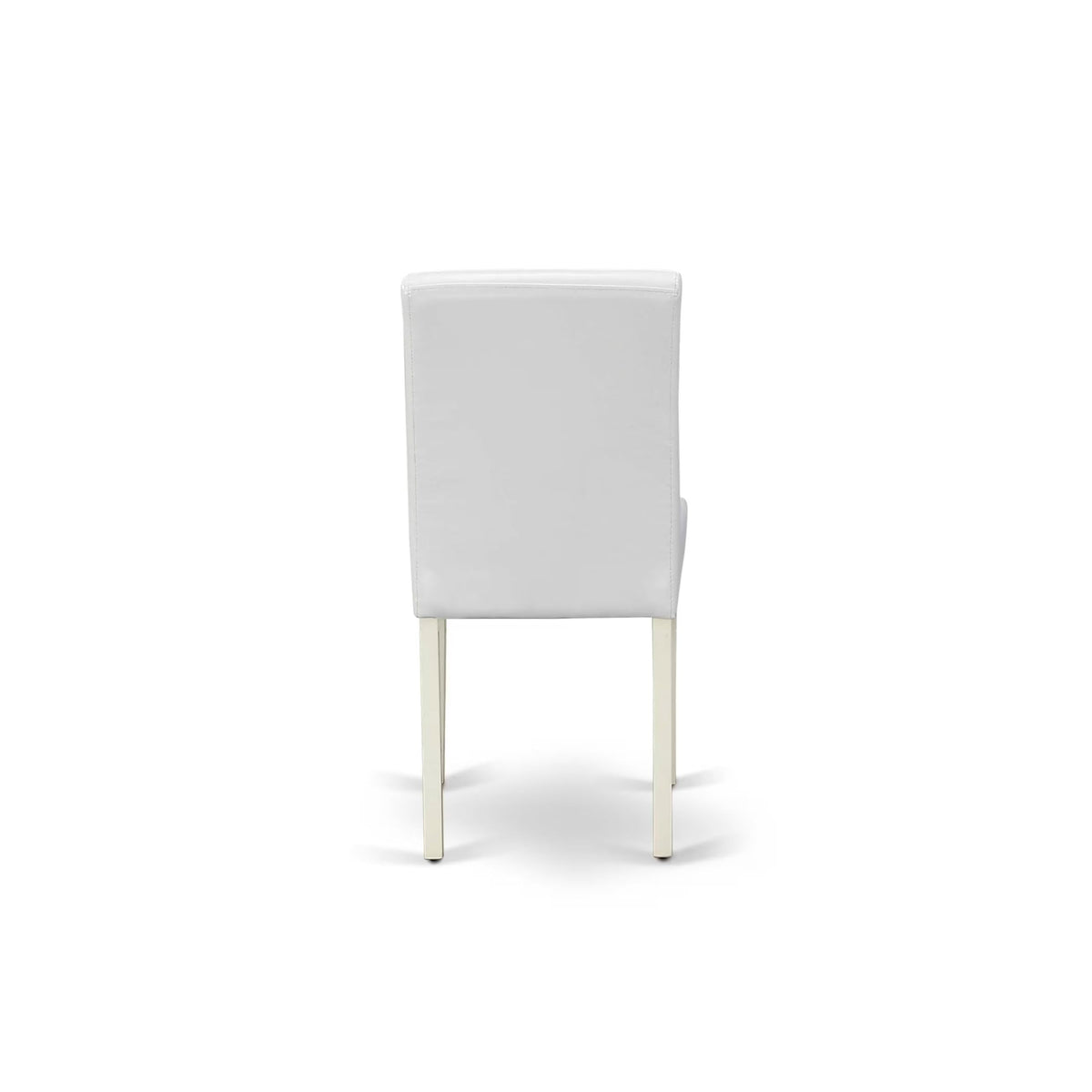 3 Piece Round Dining Table Set with 2 White Faux Leather Chairs P8380