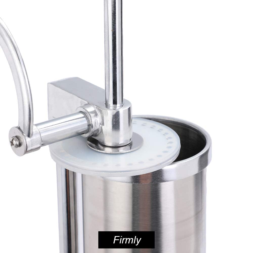 Stainless Steel Vertical Sausage Stuffer with 8 Stuffing Tubes Y391