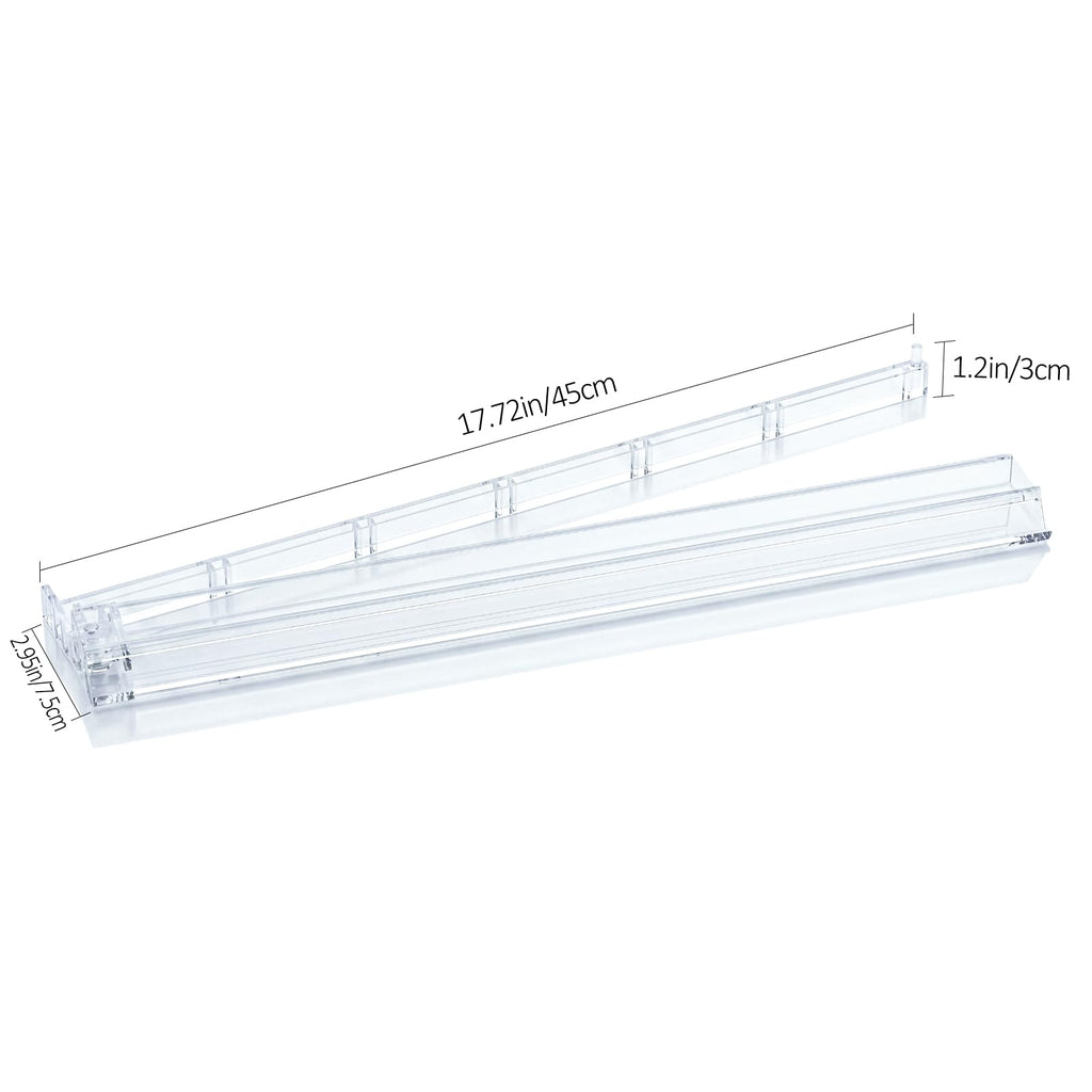 Clear Acrylic Mahjong Tile Rack and Pusher Set of 4 S288418