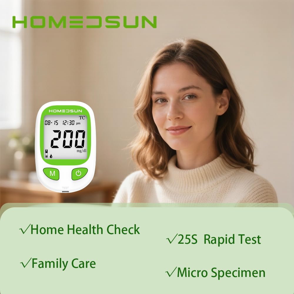 Total Cholesterol Monitor Kit with 10 Strips Lancets D7091