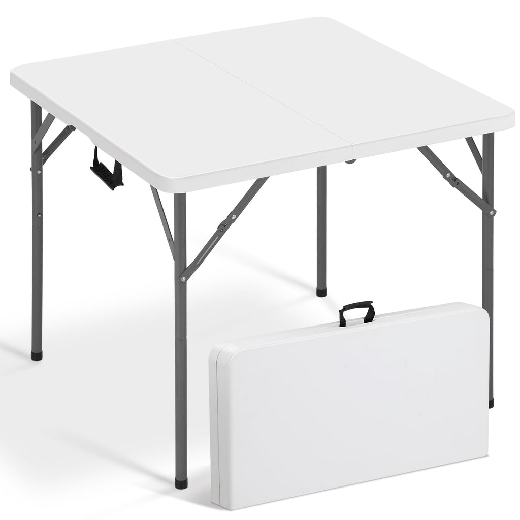 White Square Folding Card Table P86367