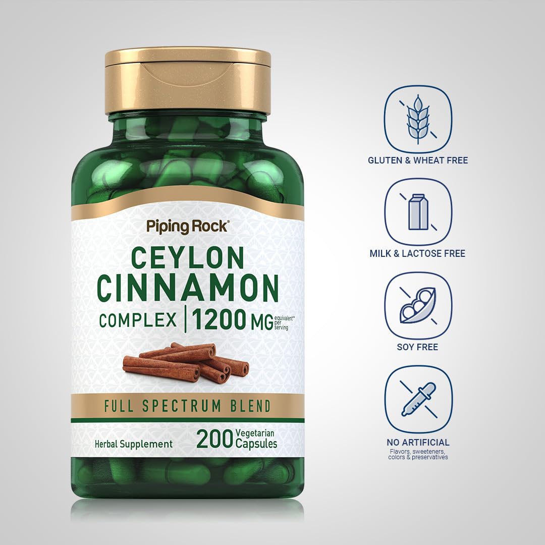 Ceylon Cinnamon Capsules 200 Count E89072