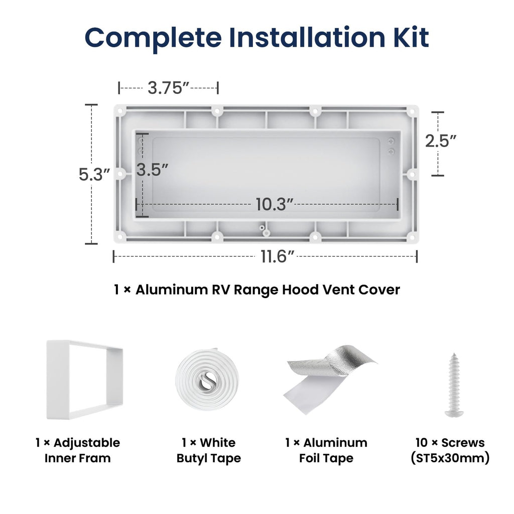 Aluminum RV Exhaust Vent Cover F3592