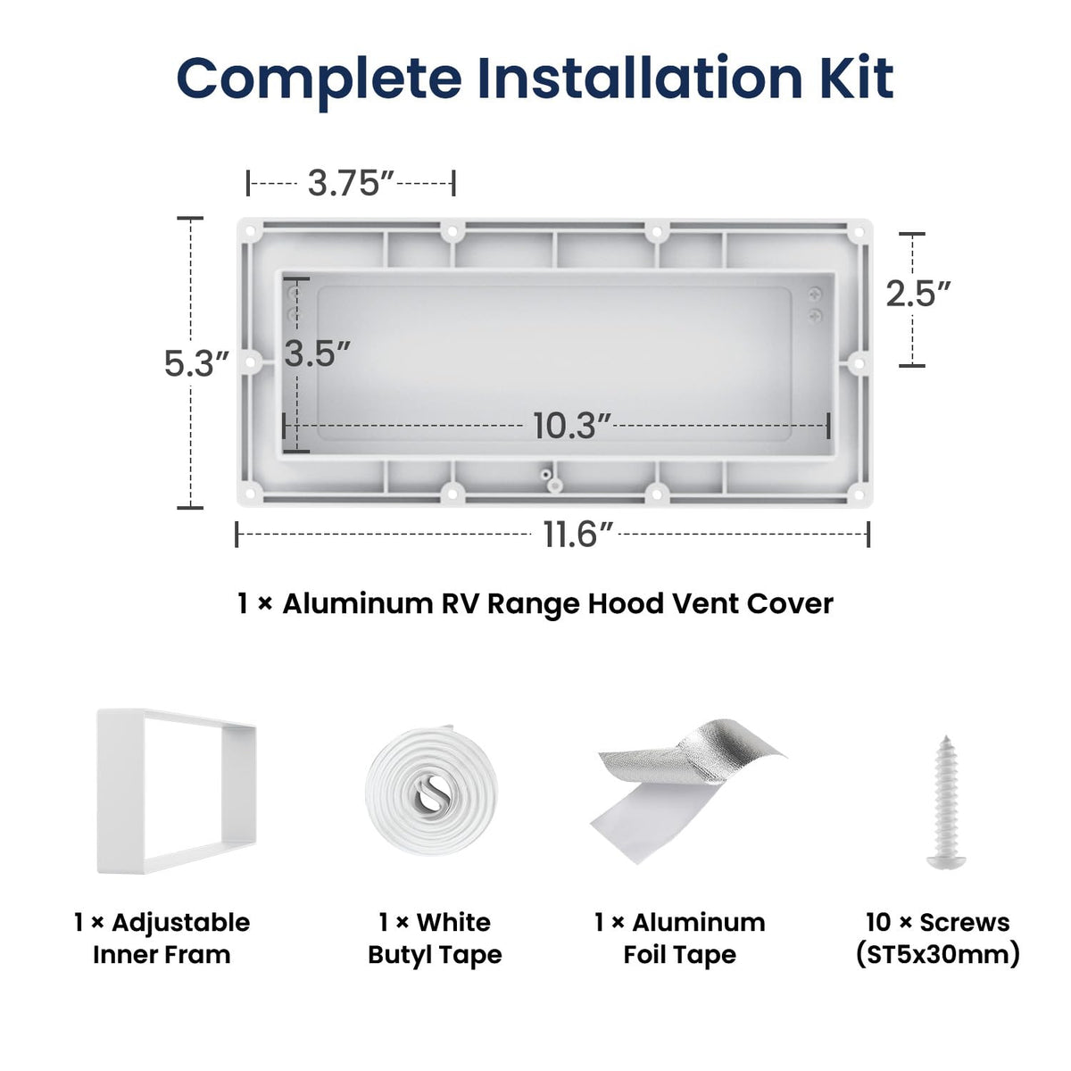 Aluminum RV Exhaust Vent Cover F3592