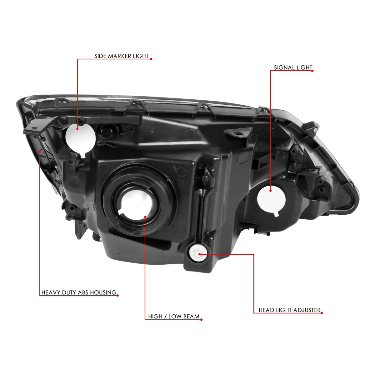 Halogen Headlight Assembly U8140