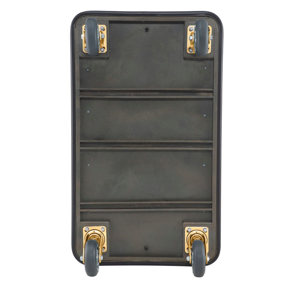 Gold Stainless Steel Bellman Cart H655