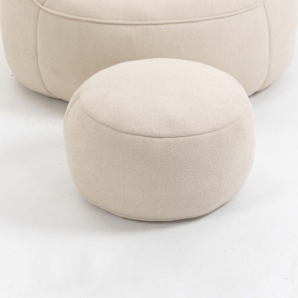 Microfiber Memory Foam Bean Bag Chair with Ottoman S9267