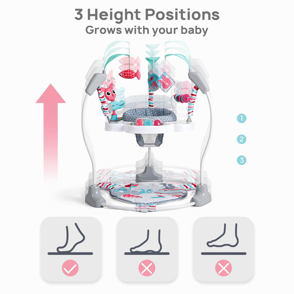 Baby Jumper Activity Center with Music & Lights, Pink H220951