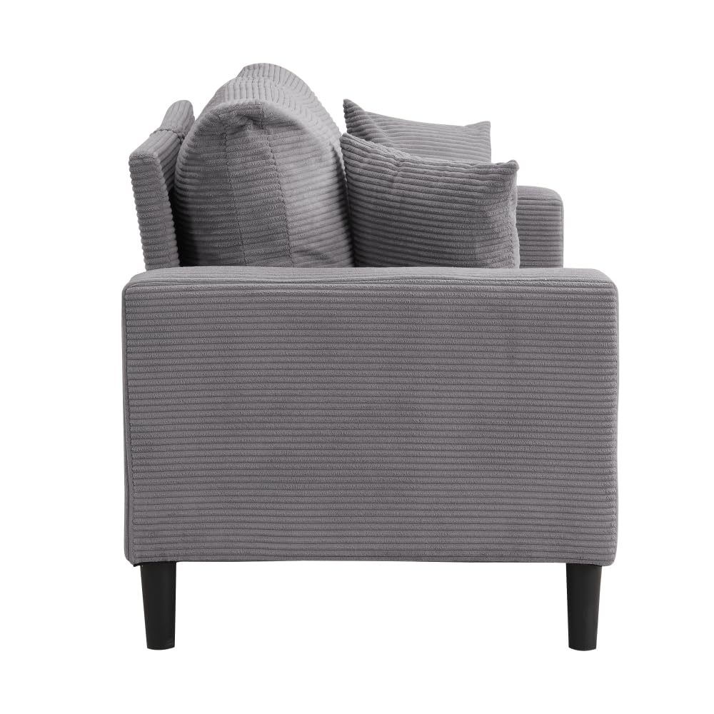 Light Gray 2 Seat Upholstered Sofa T81060