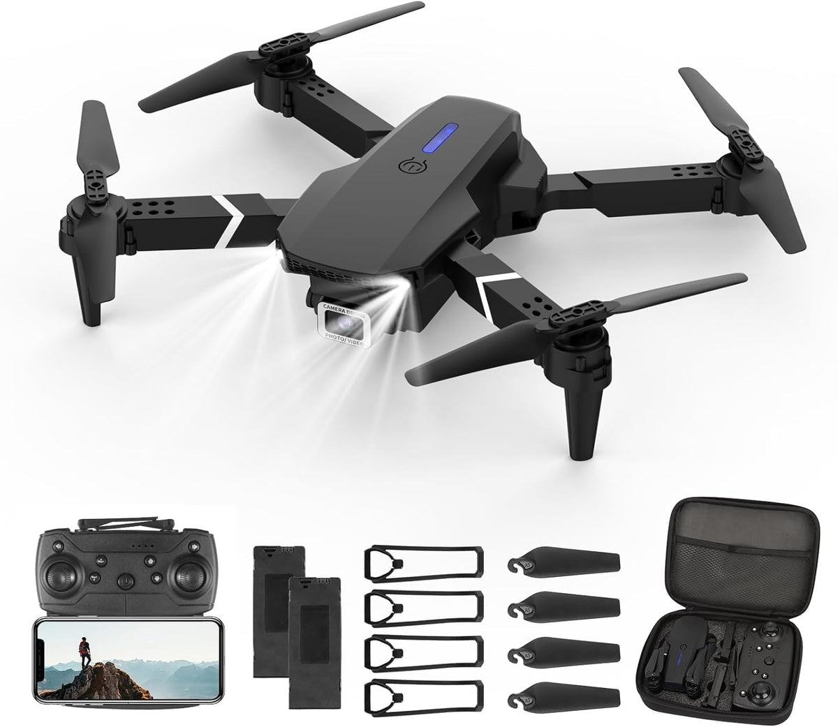Foldable RC Quadcopter with 4K Dual Cameras J970