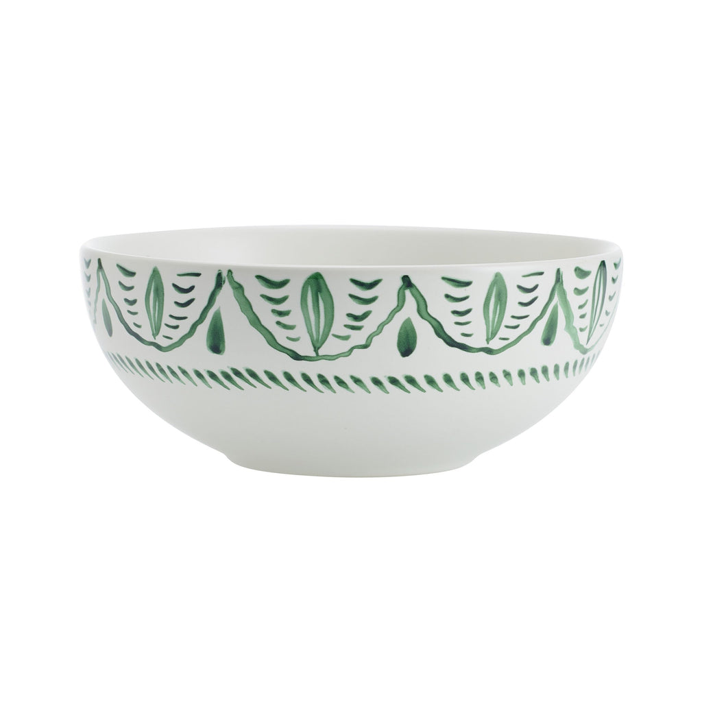 Green 12-Piece Stoneware Dinnerware Set D34490