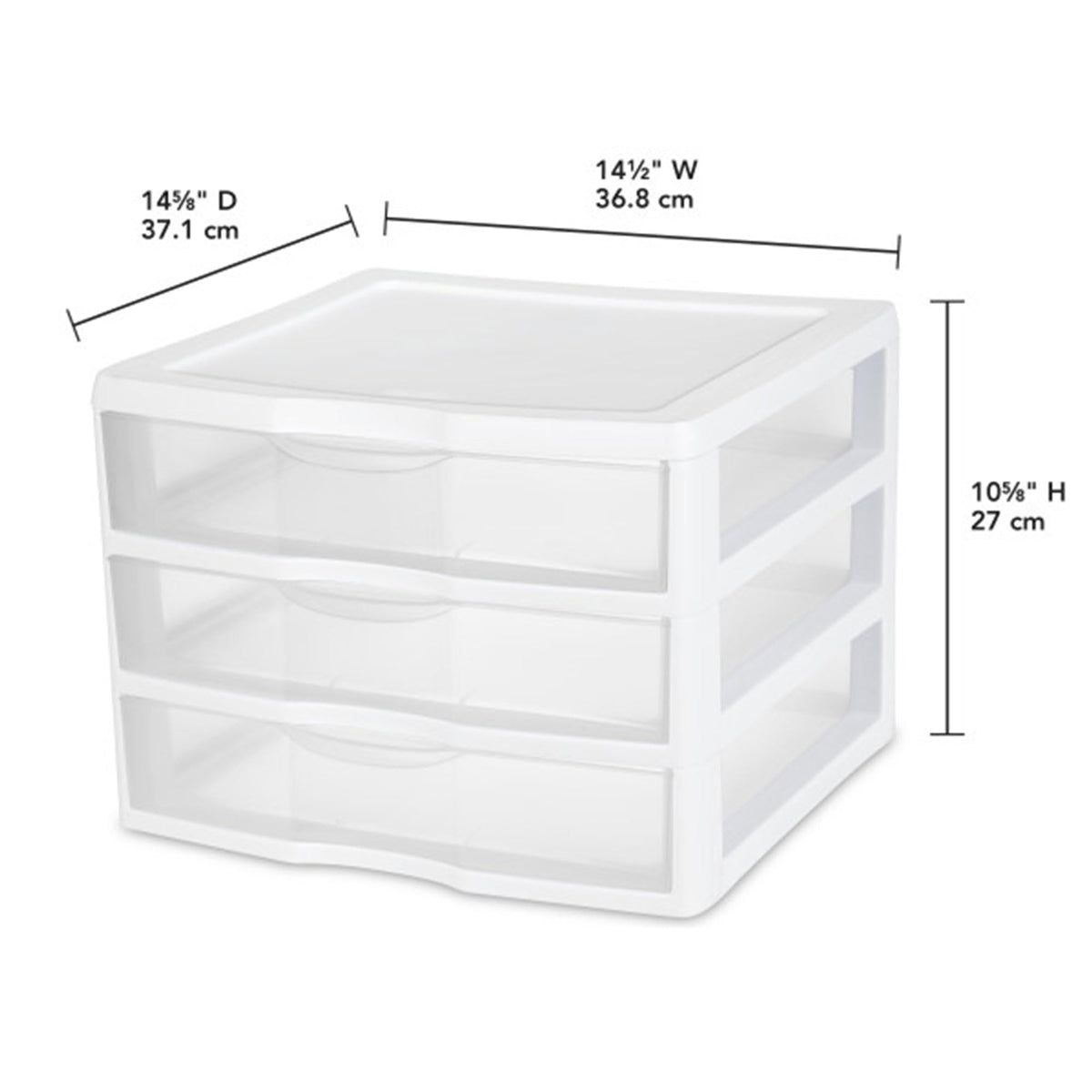 Wide 3-Drawer Storage Unit 3-Pack A762039