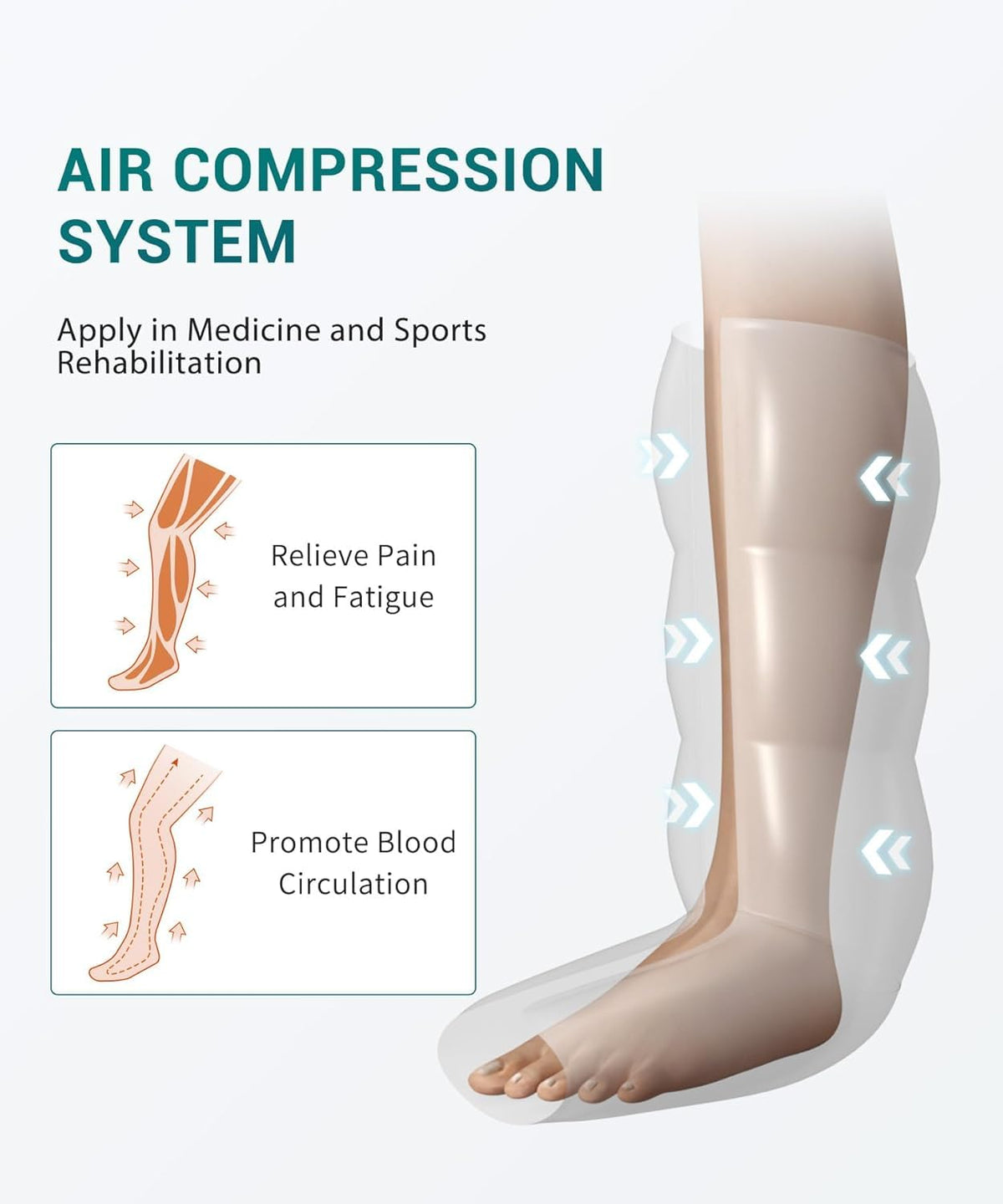 Air Compression Leg Massager with Heat V35533
