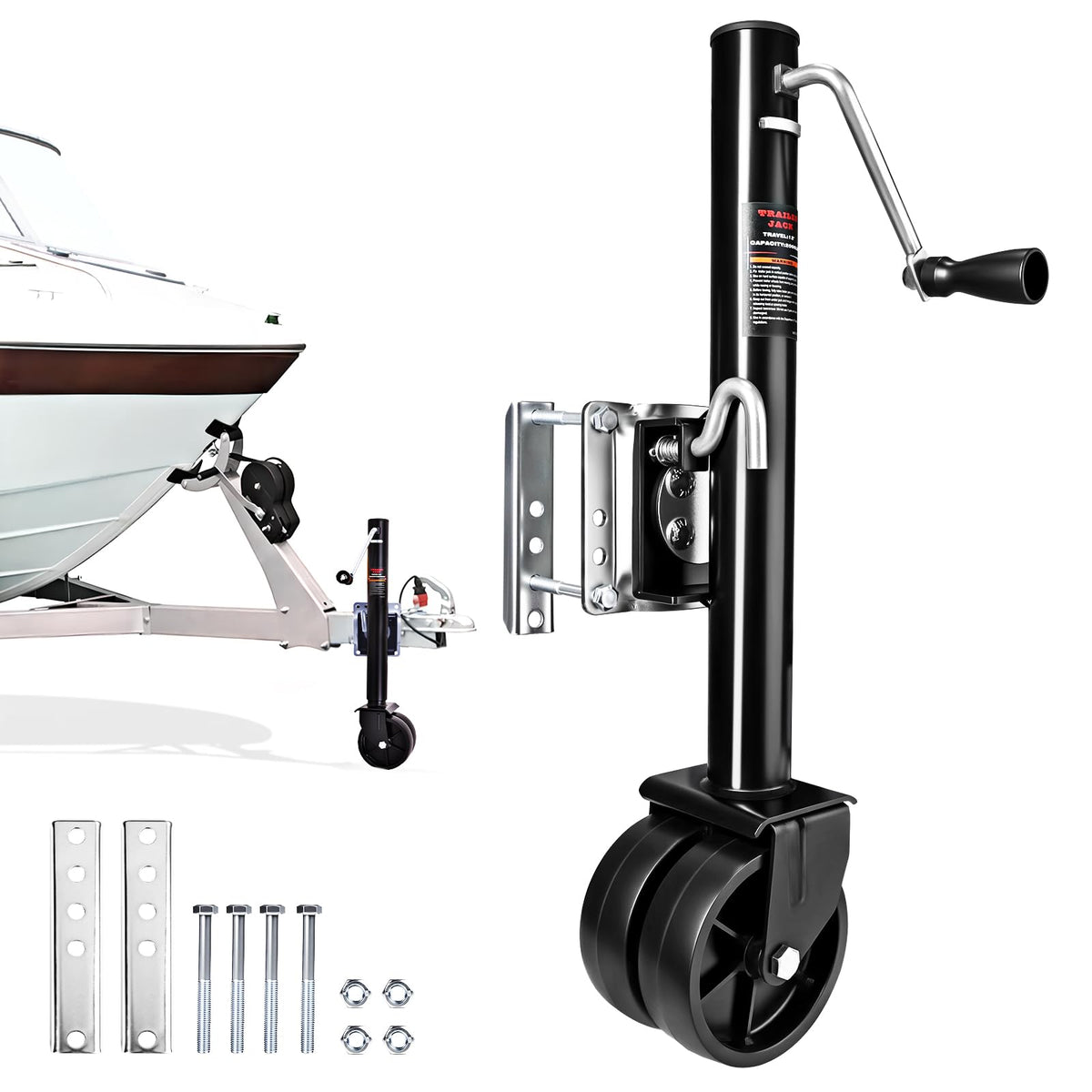 2000 lbs Dual Wheel Trailer Jack O92592