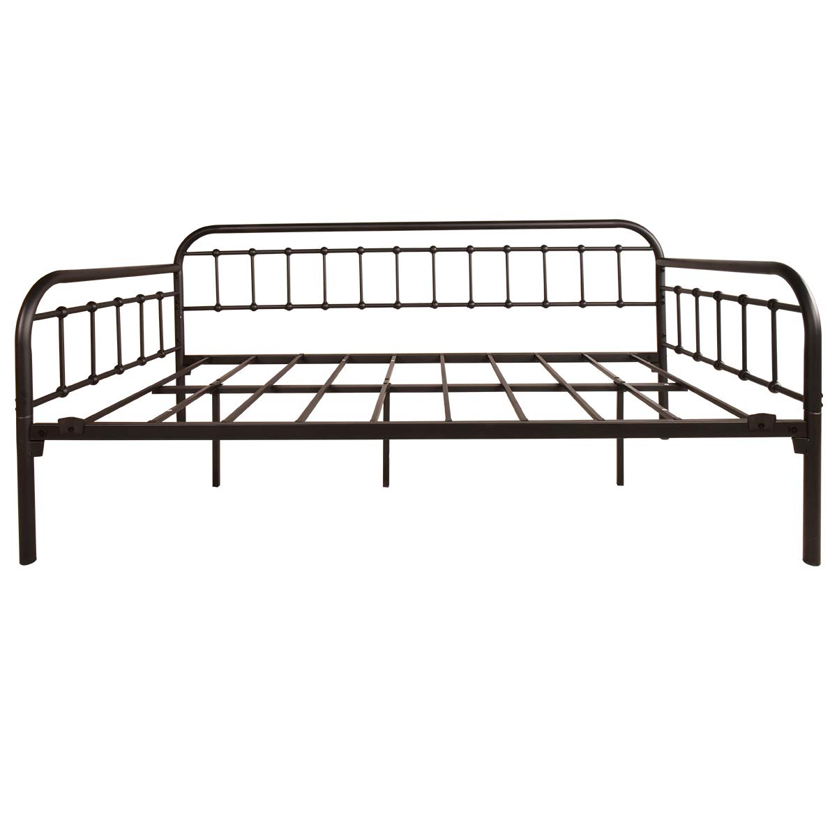 Metal Daybed Frame Twin Day Bed Black L497629