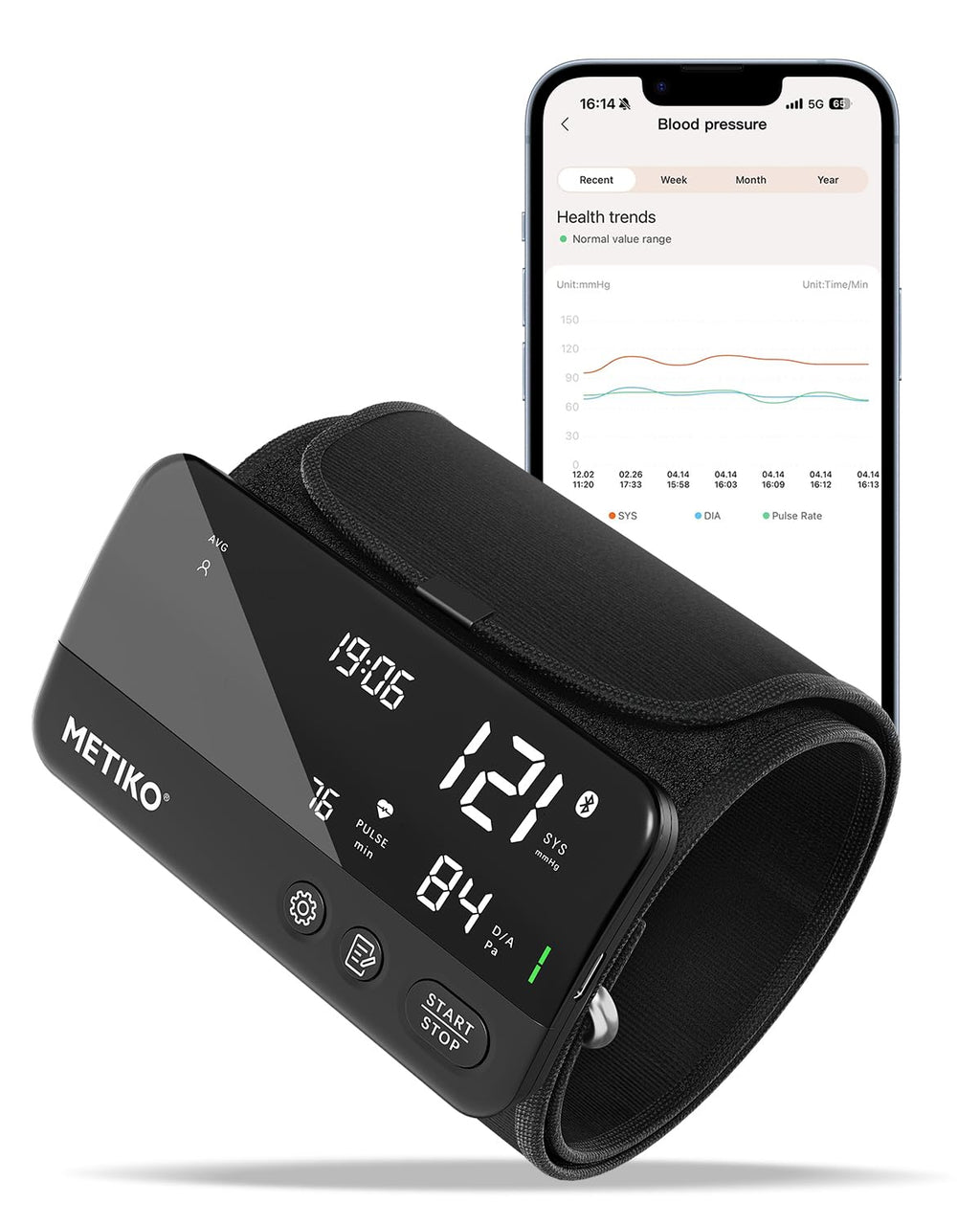 Wireless Upper Arm Blood Pressure Monitor V784633