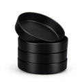 Black Ceramic Pasta Bowls Set of 4 Q229