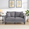 Light Gray 2 Seat Upholstered Sofa T81060