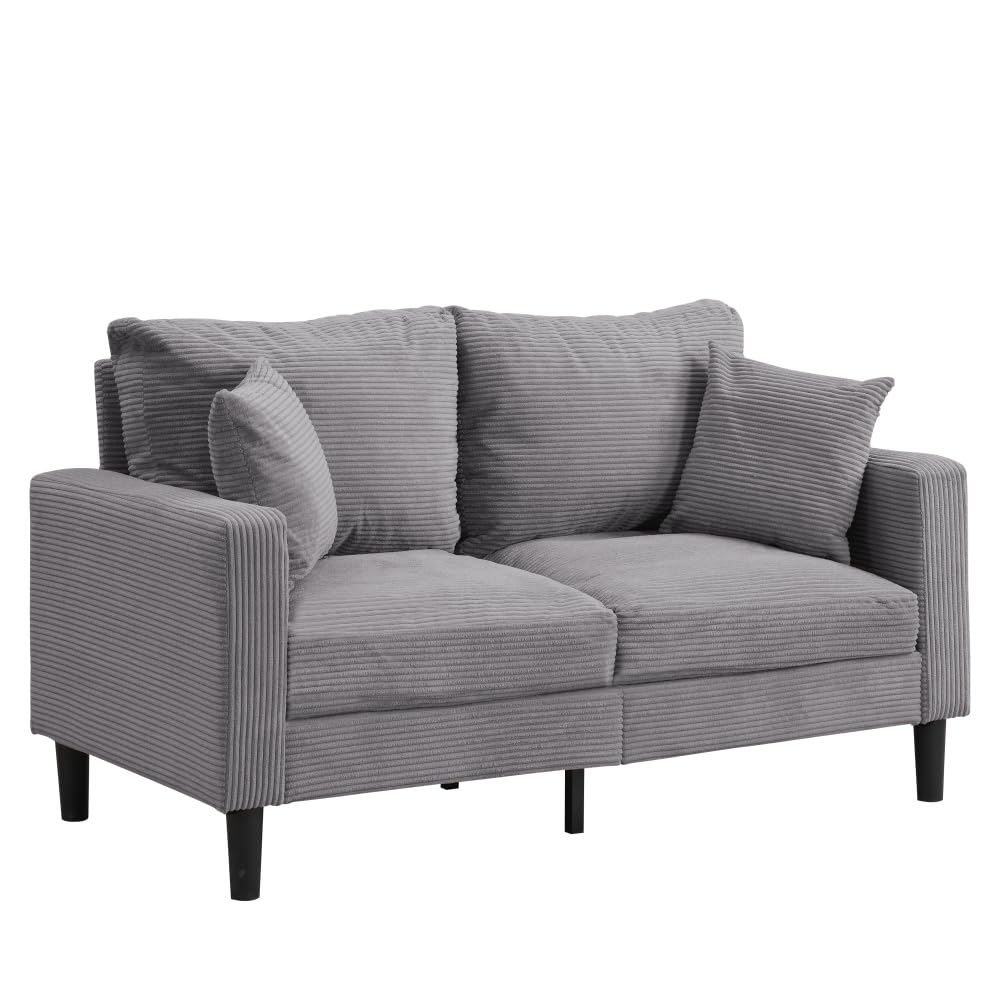Light Gray 2 Seat Upholstered Sofa T81060