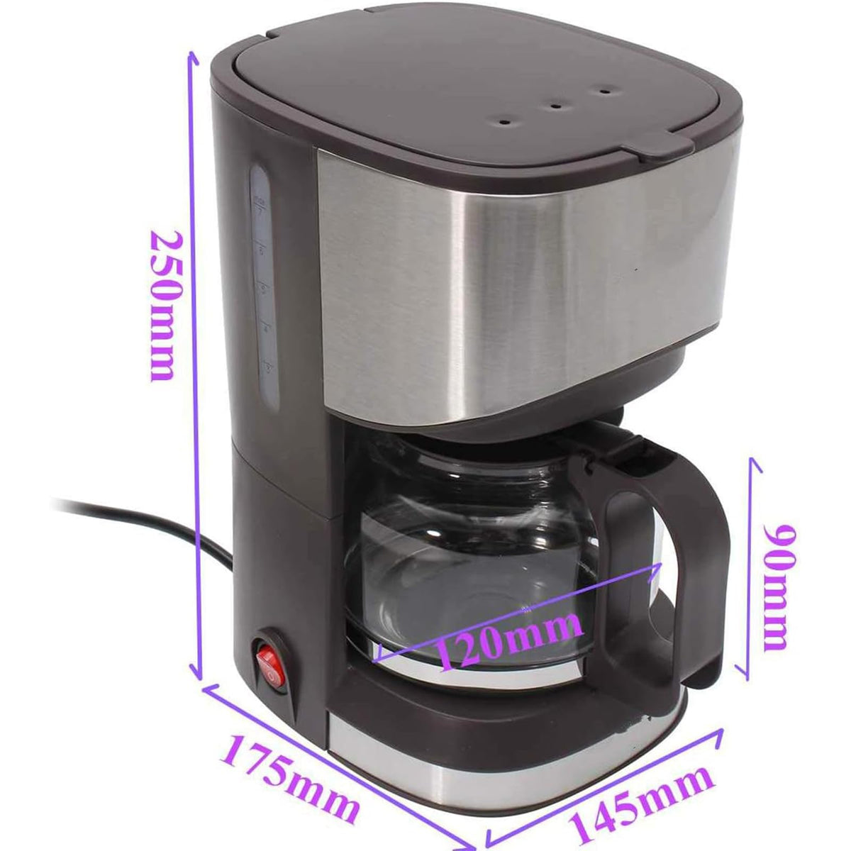Mini 5 Cup Aluminum Mocha Espresso Coffee Maker I22595