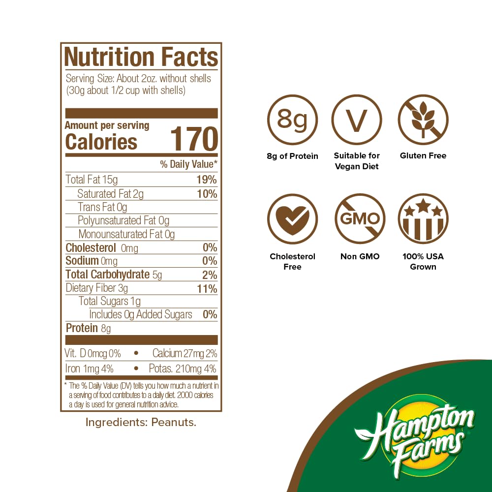 Jumbo Raw Natural In-Shell Peanuts 24 oz Bag E232