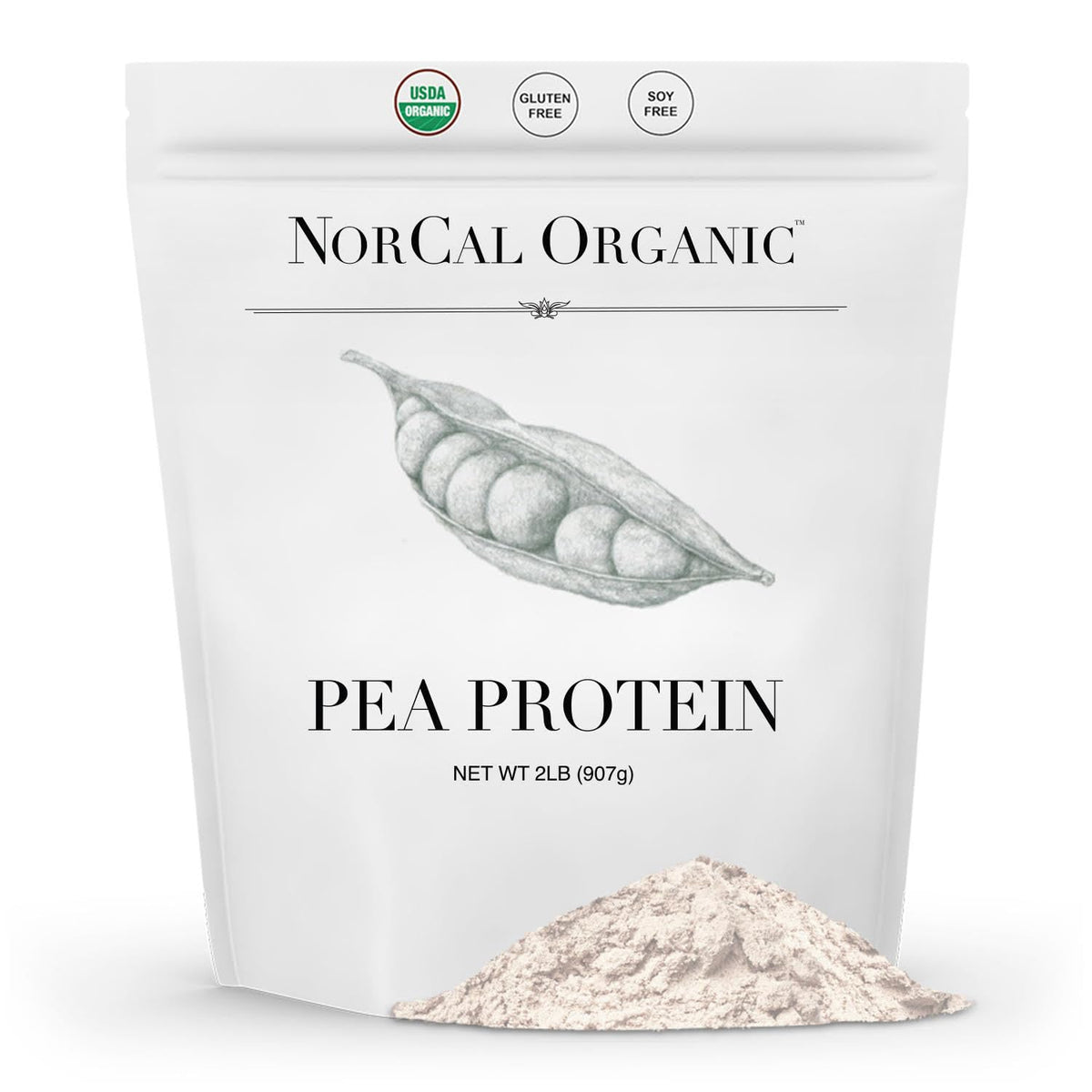 Organic Pea Protein Isolate, Unflavored, Vegan, 2 lb U190