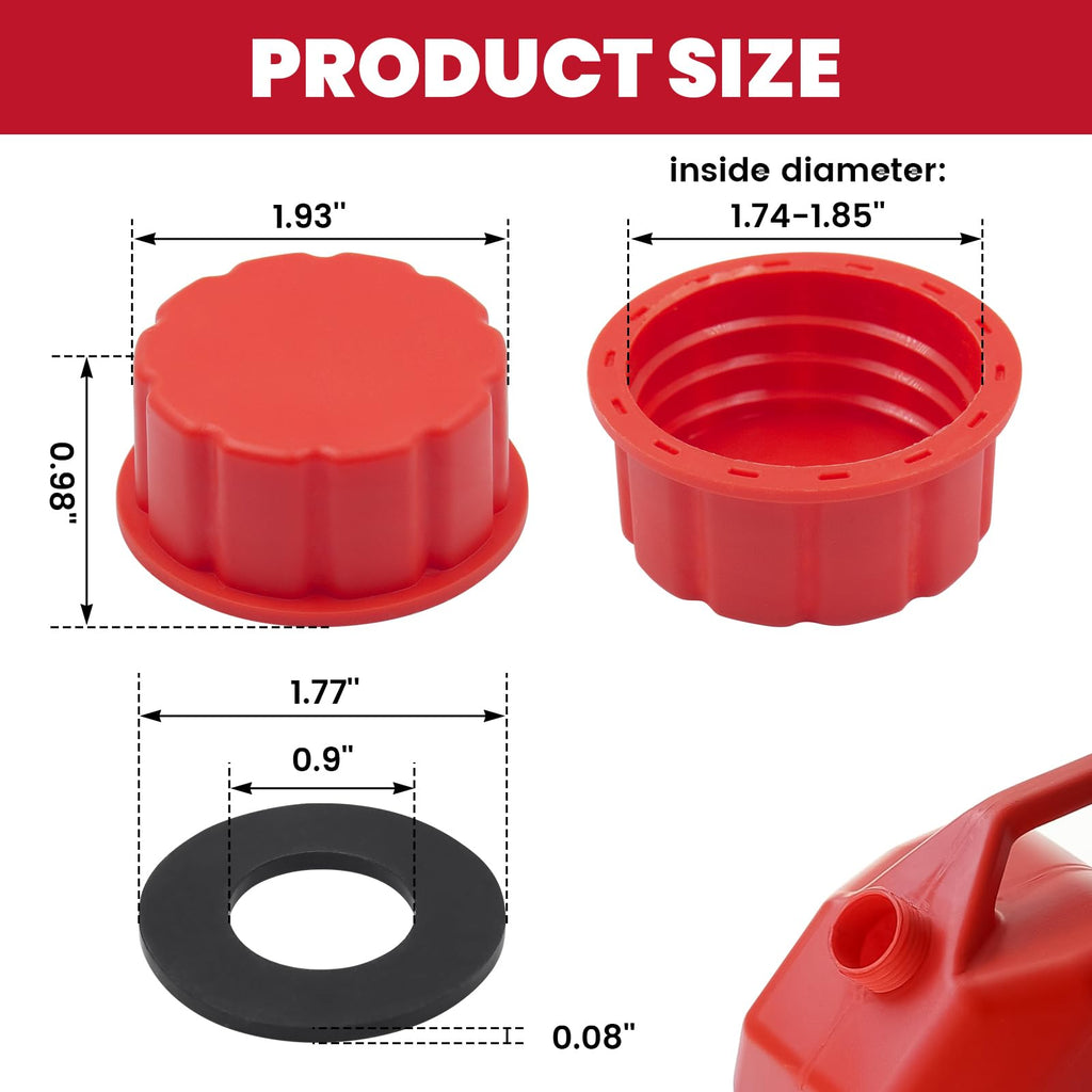 6 Pack Replacement Gas Can Caps Z928