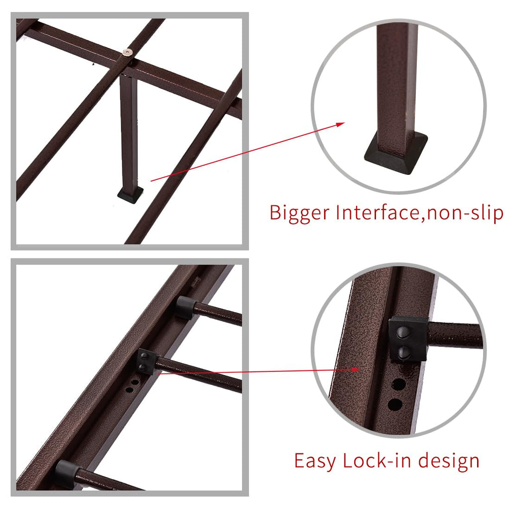 Metal Daybed Frame Twin Day Bed Black L497629