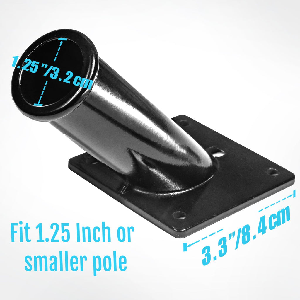 45 Degree Angle Aluminum Flag Pole Mounting Bracket Q556