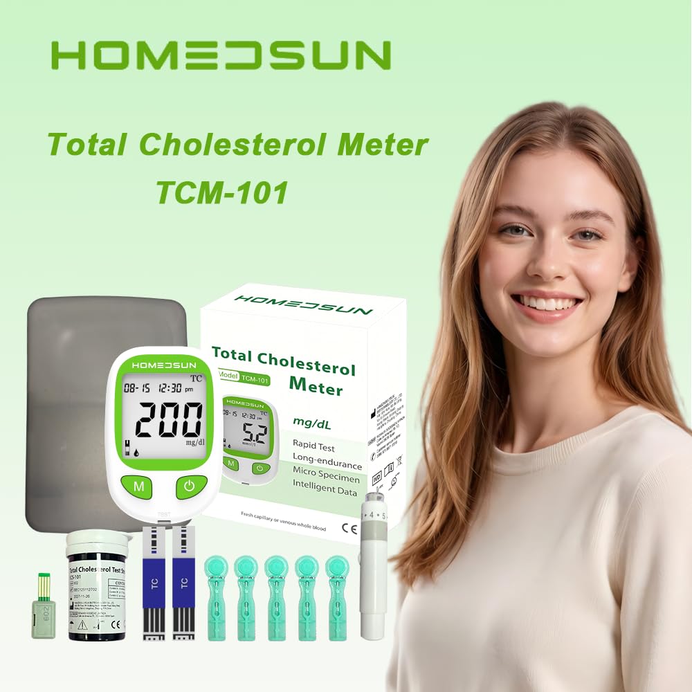 Total Cholesterol Monitor Kit with 10 Strips Lancets D7091