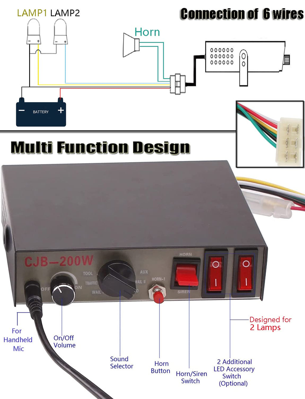 PA Speaker with Mic 12V E314214