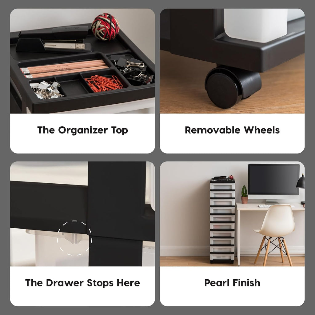 10 Drawer Rolling Storage Cart X198