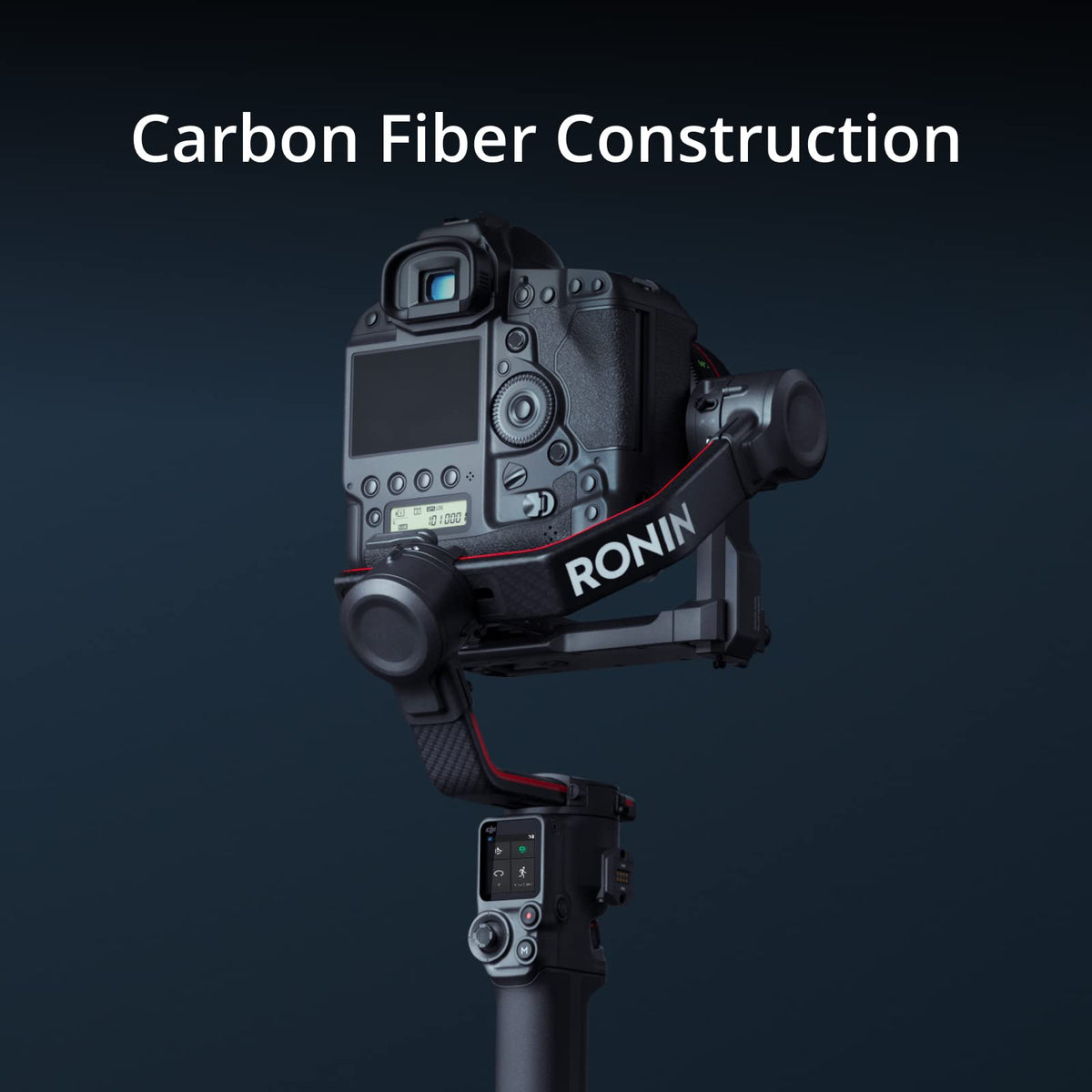 3-Axis Gimbal Stabilizer for DSLR and Mirrorless Cameras, Carbon Fiber, Black A745