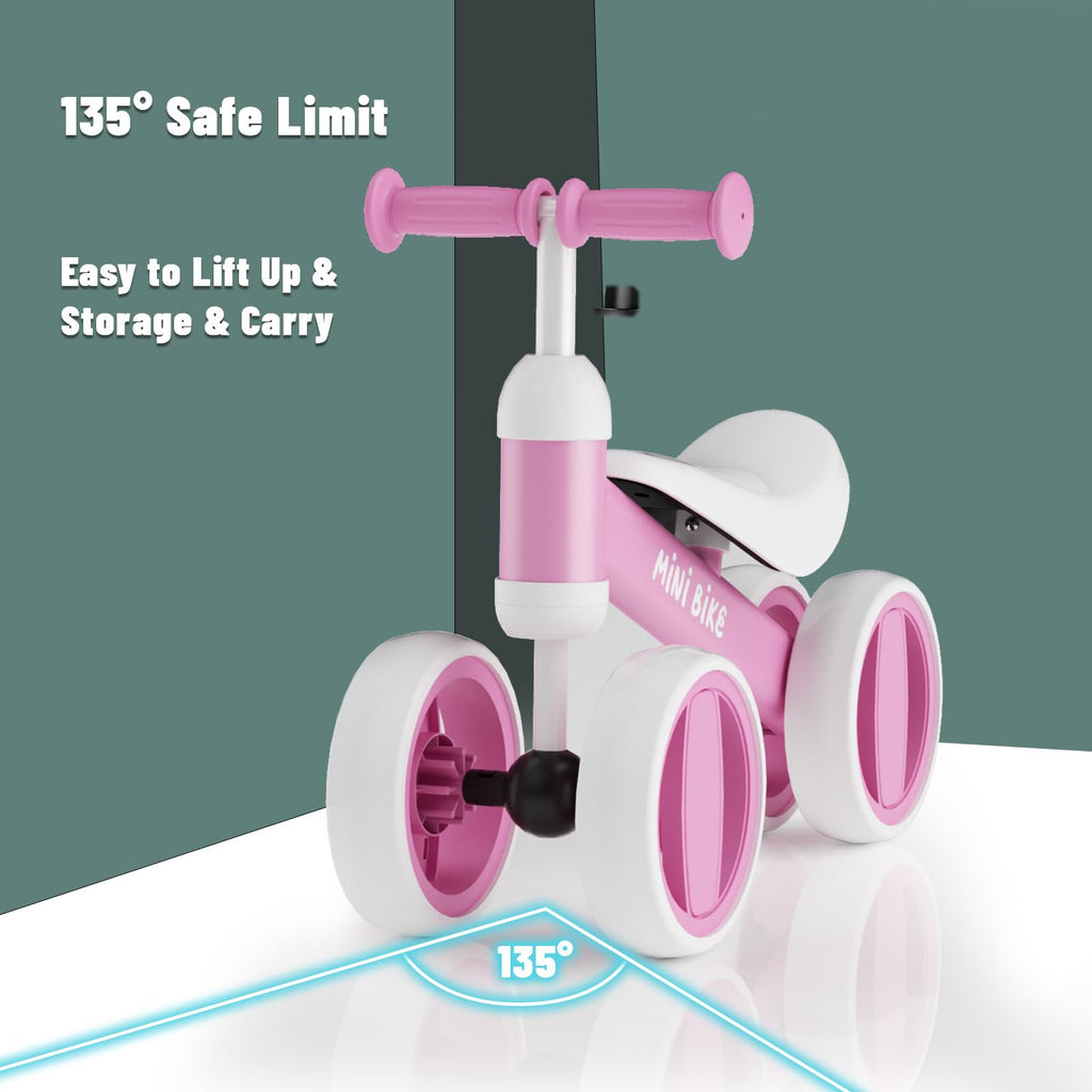 Balance Bike 4 Silent Wheels Soft Seat V926