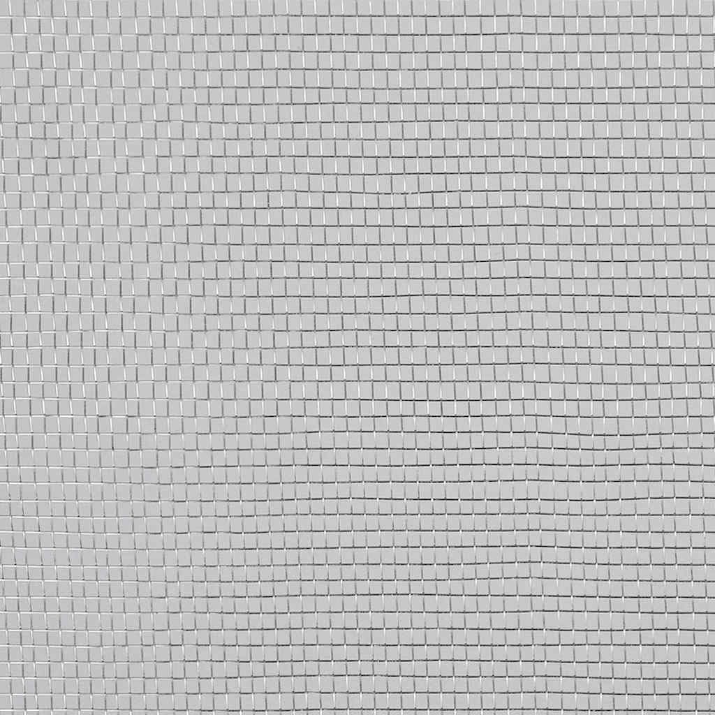 Aluminum Mesh Screen 39.4x196.9 Inch Silver M105974