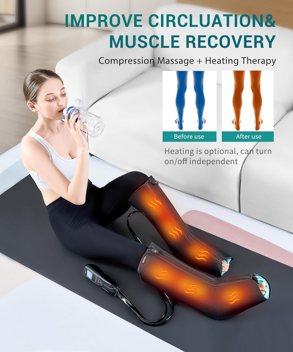 Air Compression Leg Massager with Heat V35533