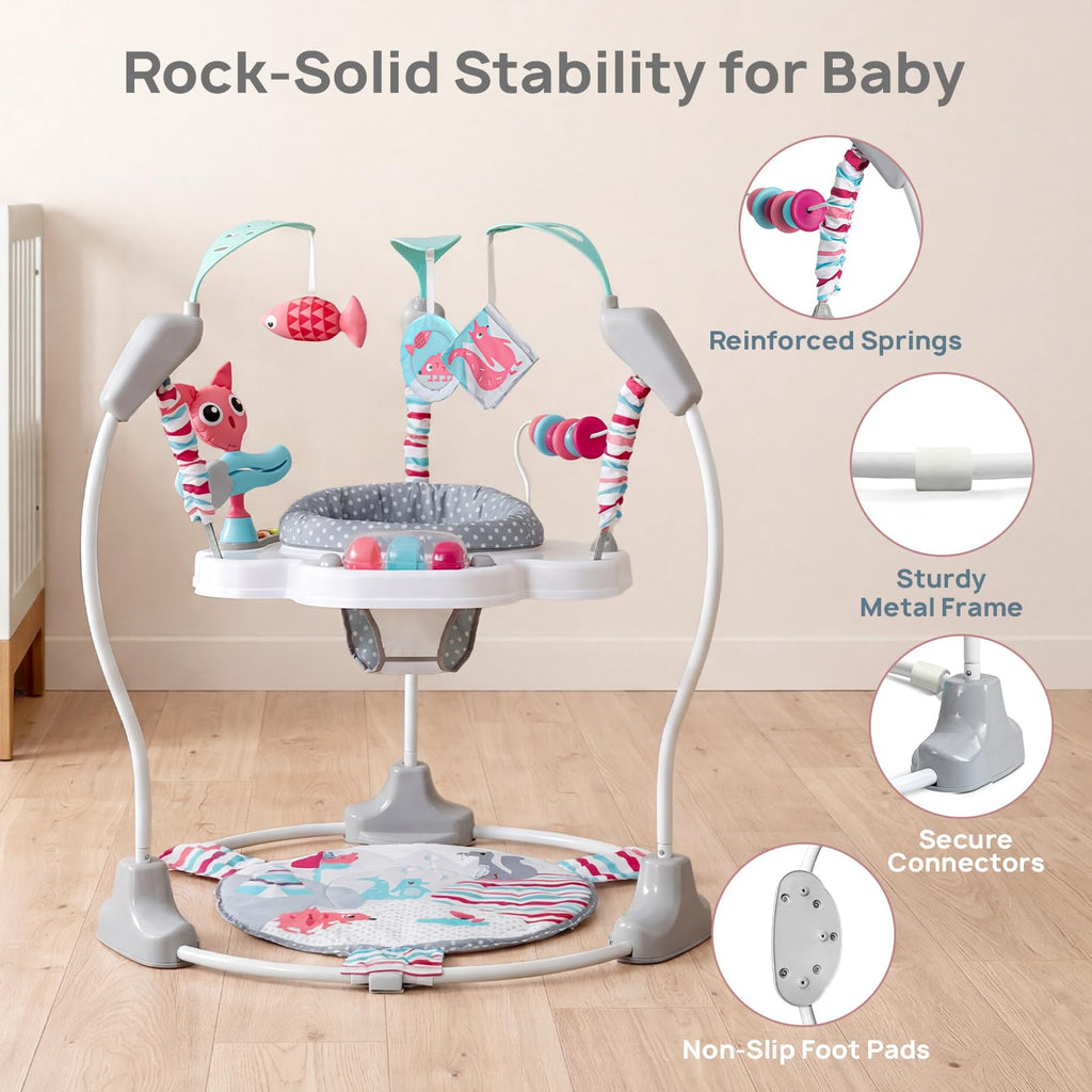 Baby Jumper Activity Center with Music & Lights, Pink H220951