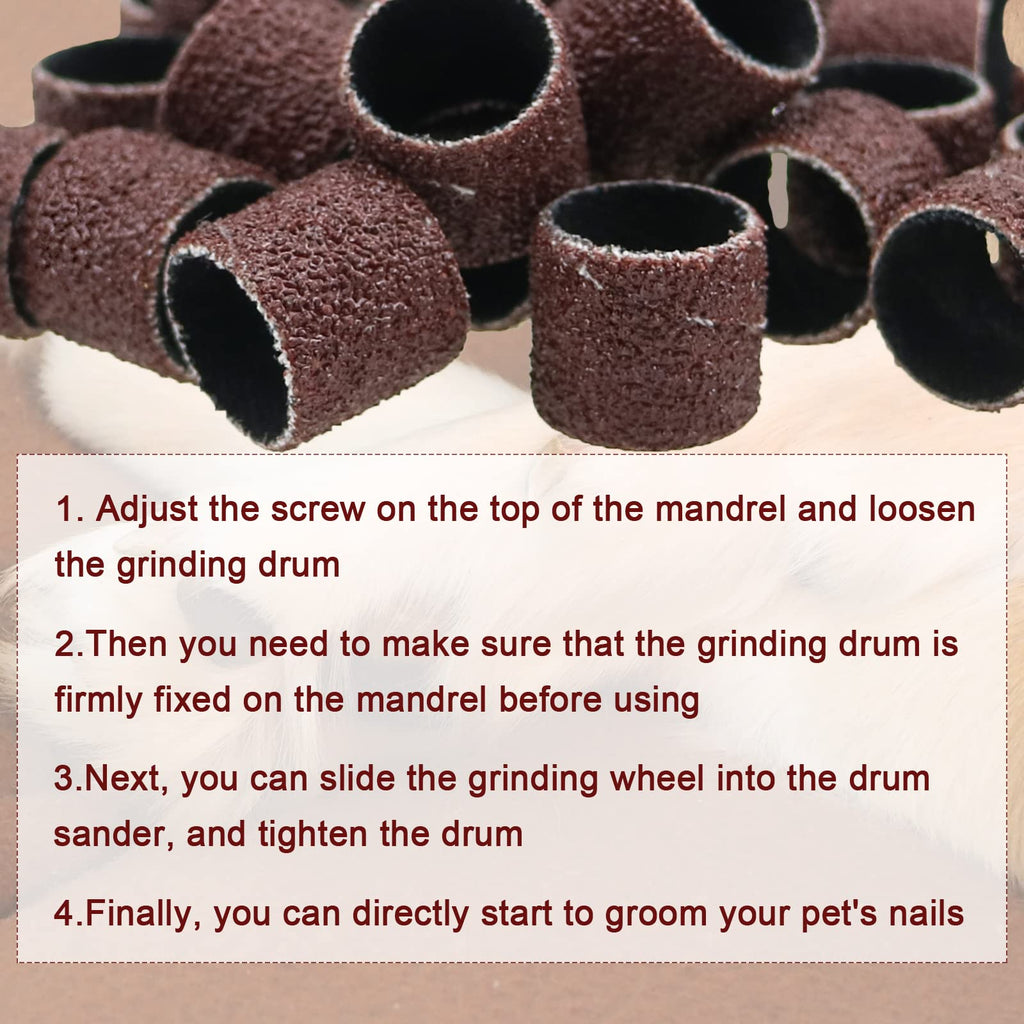 26 Pack Nail Grinder Replacement Kit Sanding Drum Set V452