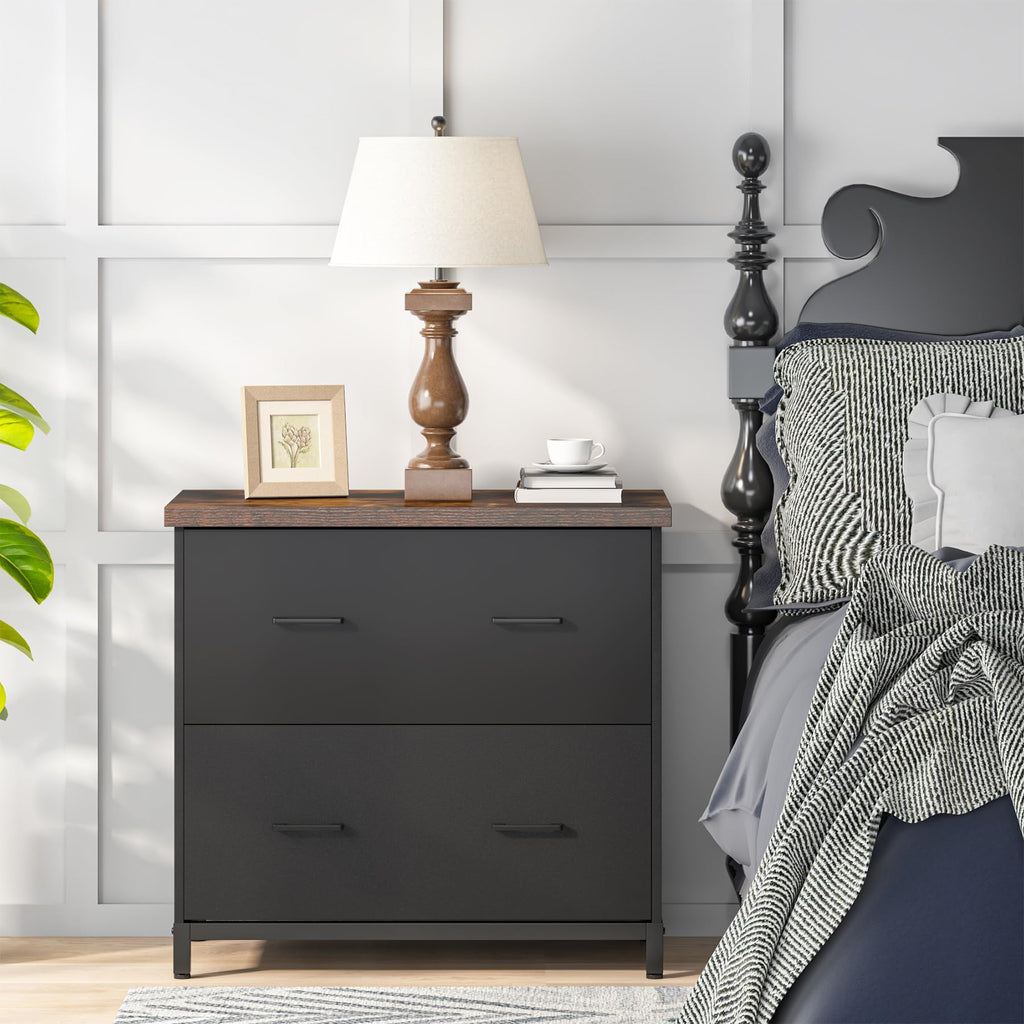 2-Drawer Wood File Cabinet A937