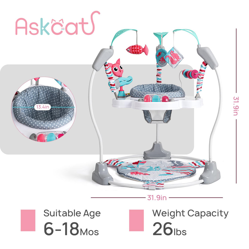 Baby Jumper Activity Center with Music & Lights, Pink H220951