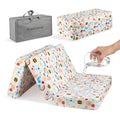 Trifold Pack and Play Mattress 38x26, Dual Sided Foldable Waterproof Washable Portable Crib Mattress Topper with Carry Bag O21724