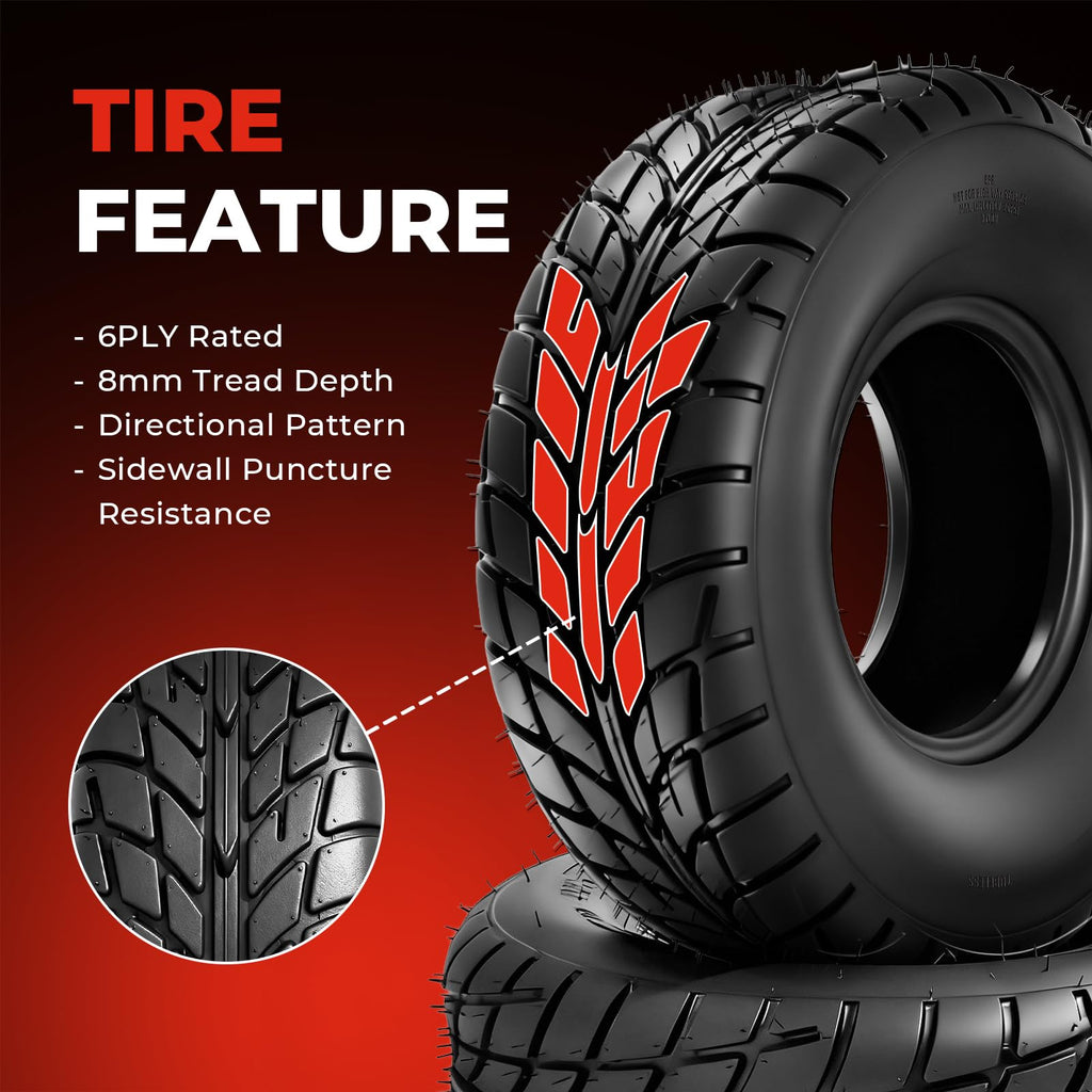 19x7-8 All-Terrain ATV UTV Tires Set of 2 P27437