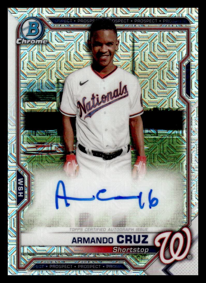 Autographed Mojo Refractor Baseball Trading Card R494585