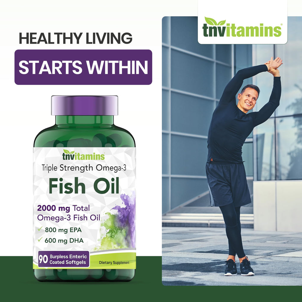 2000mg Omega-3 Fish Oil 90 Softgels S456526