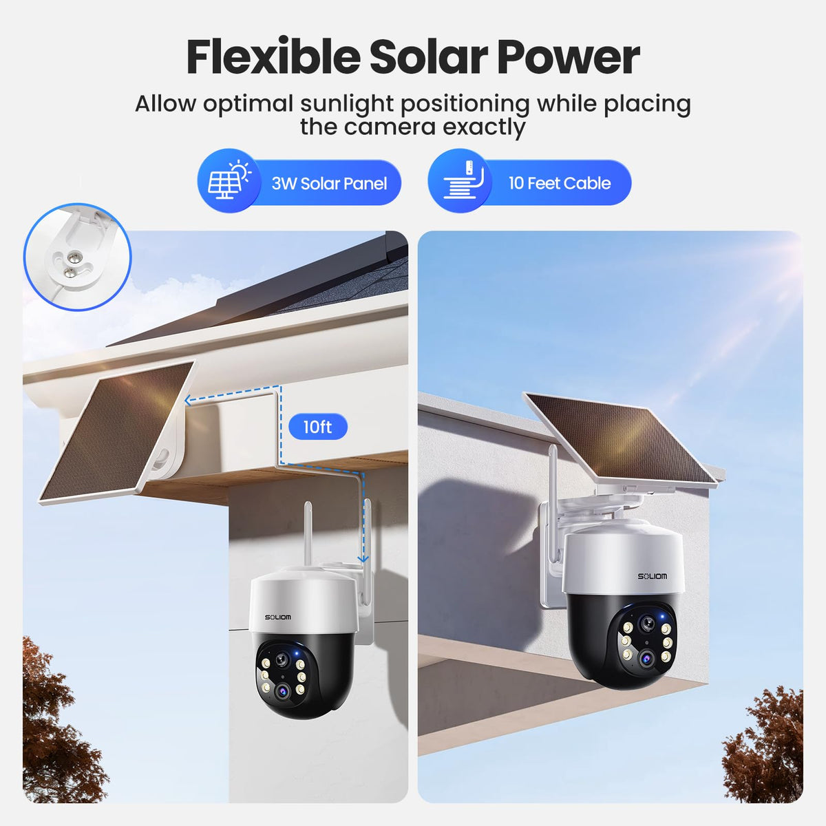 4K Solar Security Cameras Wireless Outdoor System 4-Cam Kit B596282