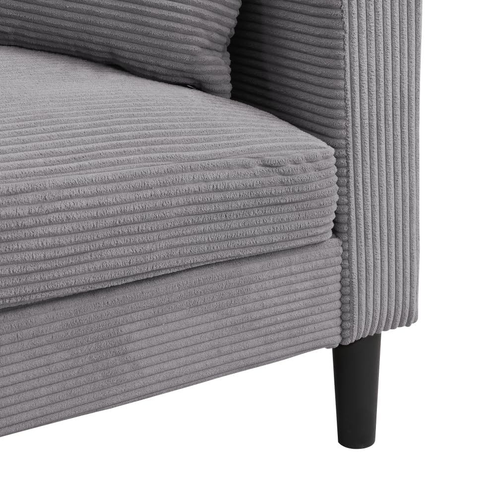 Light Gray 2 Seat Upholstered Sofa T81060